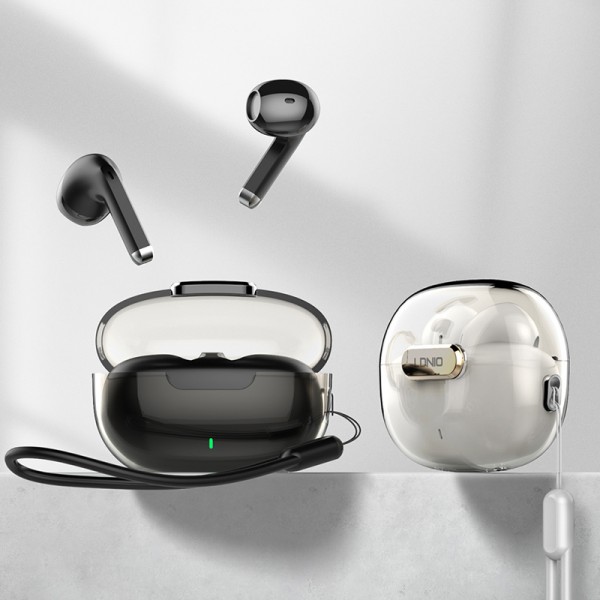 LDNIO earphones με θήκη φόρτισης T03, True Wireless, HiFi, μαύρα - Ακουστικά - Bluetooth