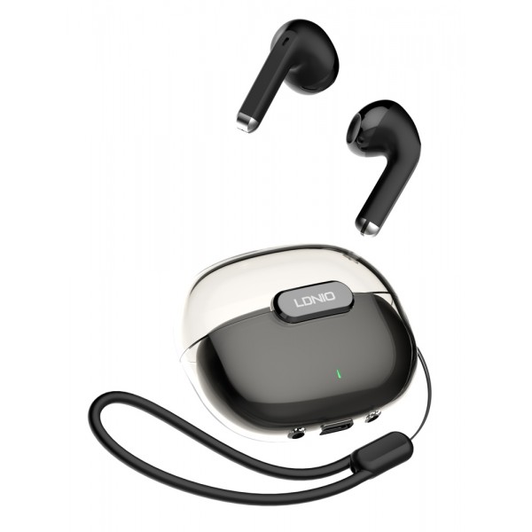 LDNIO earphones με θήκη φόρτισης T03, True Wireless, HiFi, μαύρα - Ακουστικά - Bluetooth