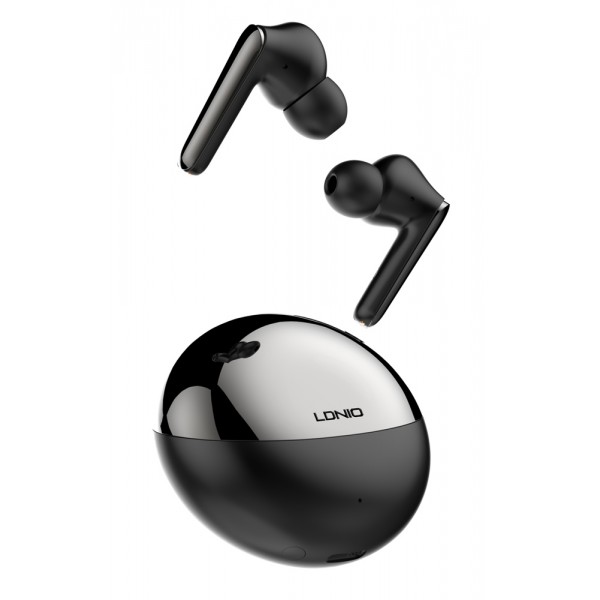 LDNIO earphones με θήκη φόρτισης T01, True Wireless, HiFi, μαύρα - Ακουστικά - Bluetooth