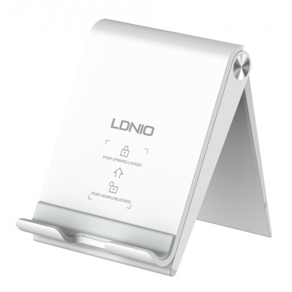 LDNIO βάση smartphone MG07, foldable, 4.7-7.2", λευκή - Βάσεις Κινητών
