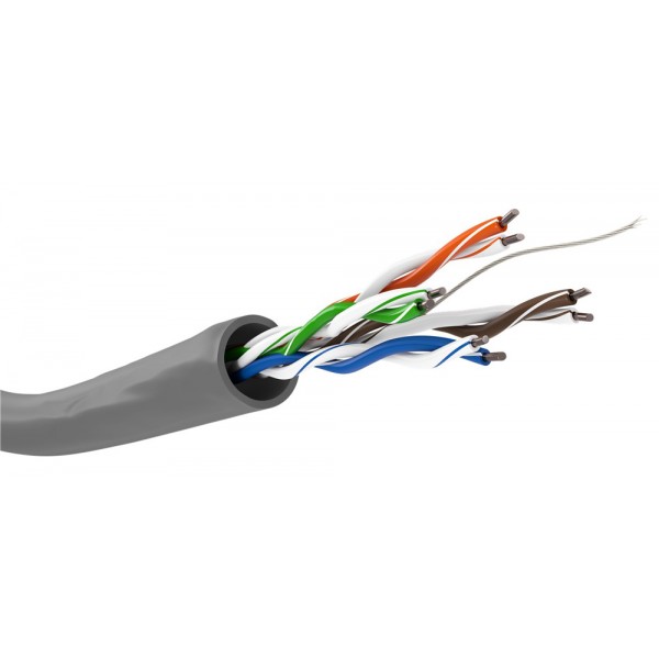 GOOBAY καλώδιο δικτύου 95410, CAT 5e U/UTP, CCA, 305m, γκρι - GOOBAY