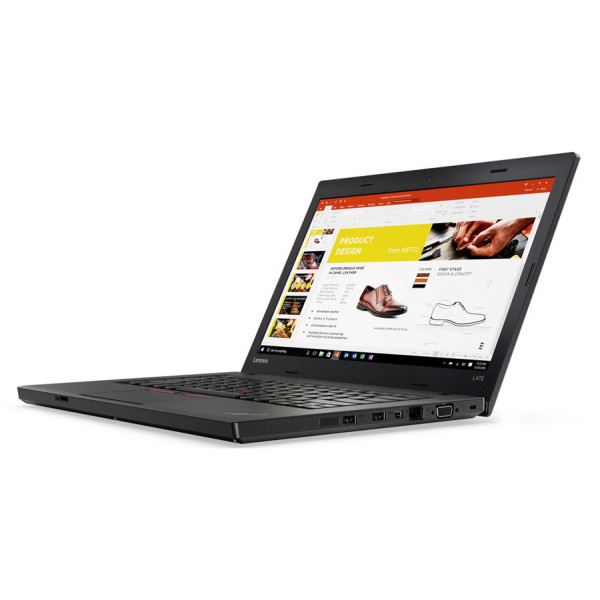 LENOVO Laptop ThinkPad L470, i5-6300U, 8/256GB SSD, 14", Cam, REF GB - Refurbished Laptops