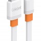 CELEBRAT καλώδιο micro USB σε USB CB-33M, flat, 2.1A, 1m, λευκό