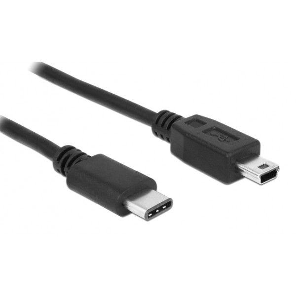 POWERTECH καλώδιο USB-C σε USB Mini CAB-UC079, 1.5m, μαύρο - Powertech