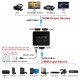 POWERTECH HDMI splitter CAB-H163, 1-in σε 2-out, 4K/30Hz, HDR/HDCP, μαύρο