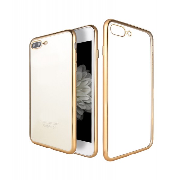 POWERTECH Θήκη Metal TPU για iPhone 7/8 Plus, Gold - Θήκες