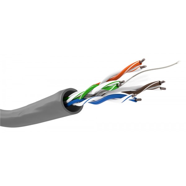 GOOBAY καλώδιο δικτύου 95694, CAT 6 U/UTP, CCA, 100m, γκρι - GOOBAY