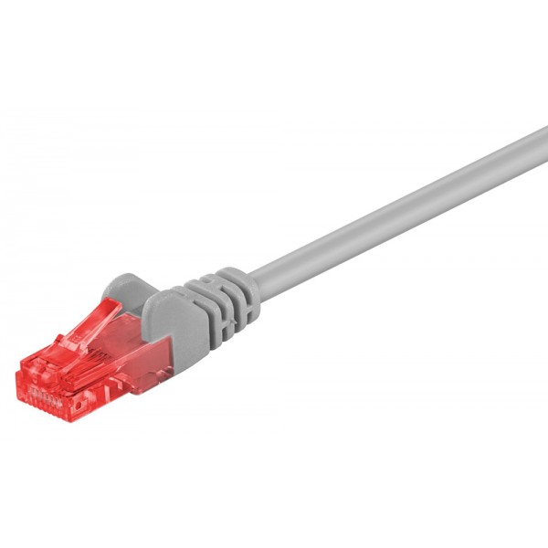 GOOBAY καλώδιο δικτύου 68449, CAT 6 U/UTP, CCA, 15m, γκρι - GOOBAY