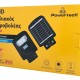 POWERTECH LED ηλιακός προβολέας HLL-0126, χειριστήριο, PIR, 50W, 5000mAh