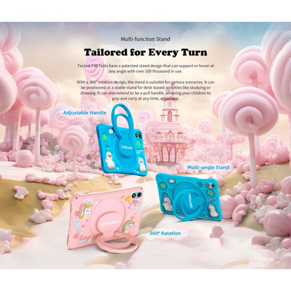 TECLAST tablet P85T Kids, 8" HD, 4/64GB, Android 14, 5000mAh, μπλε