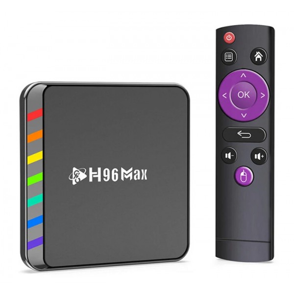 H96 TV Box Μax W2, 8K, S905W2, 4/32GB, WiFi 6, Bluetooth, Android 11 - TV Box