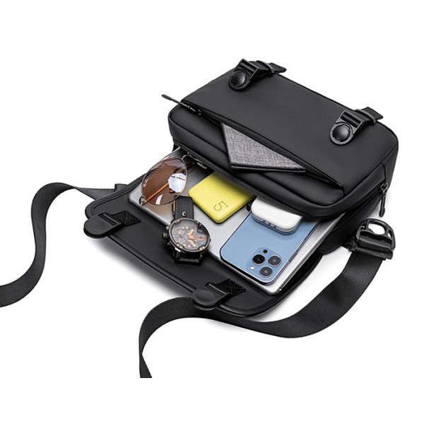 ARCTIC HUNTER τσάντα ώμου K00568 με θήκη tablet, 4L, μαύρη - Τσάντες - Πορτοφόλια