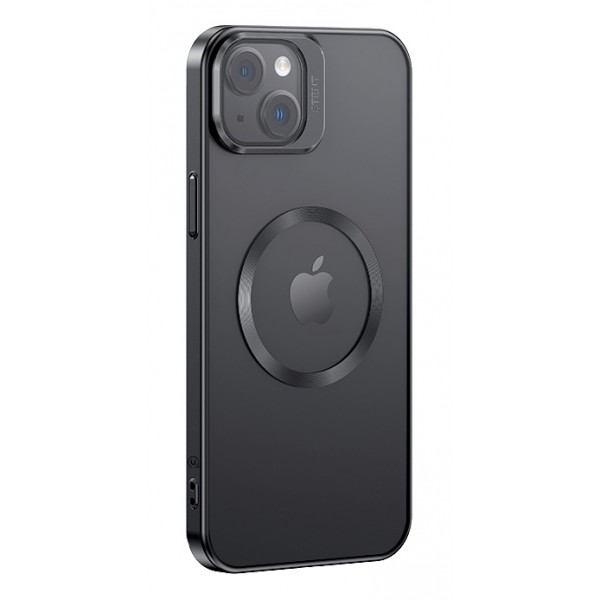 USAMS θήκη Geying US-BH856 για iPhone 15 Plus, διάφανη/μαύρη - USAMS