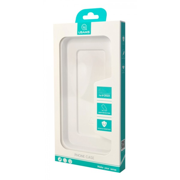 USAMS θήκη Geying US-BH856 για iPhone 15 Plus, διάφανη/μπλε