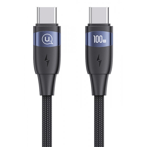 USAMS καλώδιο USB-C σε USB-C US-SJ632, 100W PD, 1.2m, μαύρο - USB-C (Type-C)