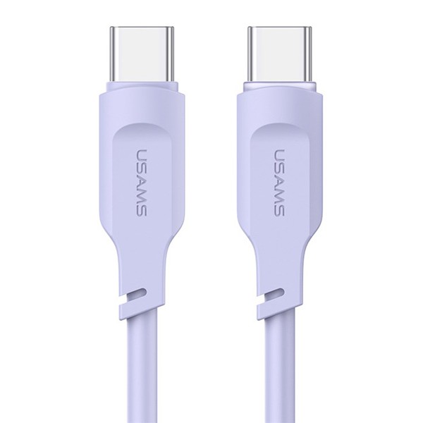 USAMS καλώδιο USB-C σε USB-C US-SJ567, 100W PD, 1.2m, μωβ - USB-C (Type-C)