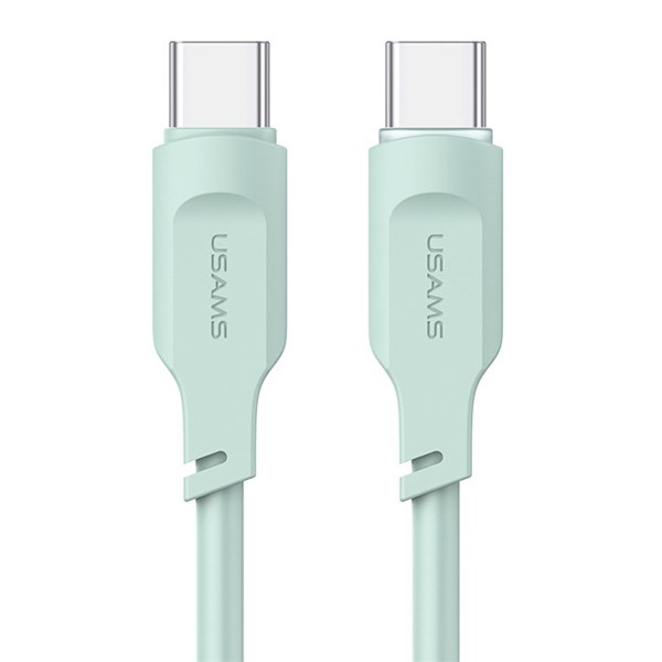 USAMS καλώδιο USB-C σε USB-C US-SJ567, 100W PD, 1.2m, πράσινο - USB-C (Type-C)