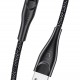 USAMS καλώδιο micro USB σε USB US-SJ393, 2A, 1m, μαύρο