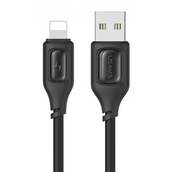 USAMS καλώδιο Lightning σε USB US-SJ618, 2.4A, 1m, μαύρο