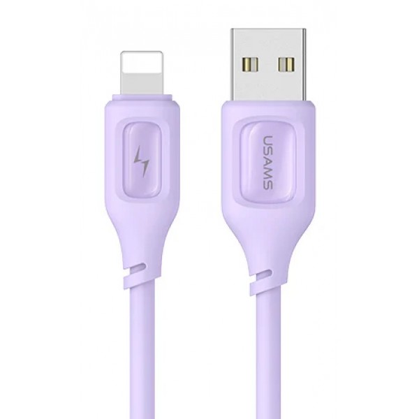 USAMS καλώδιο Lightning σε USB US-SJ618, 2.4A, 1m, μωβ - USB