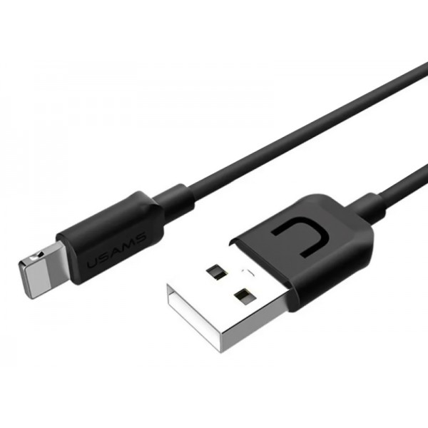USAMS καλώδιο Lightning σε USB US-SJ097, 2.1A, 1m, μαύρο