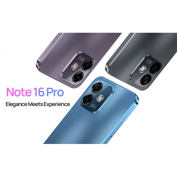 ULEFONE smartphone Note 16 Pro, 6.52", 8/512GB, octa-core, 50MP, μπλε - Σύγκριση Προϊόντων