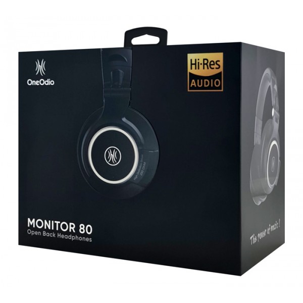 ONEODIO headset Monitor 80, 6.35mm & 3.5mm σύνδεση, Hi-Res, 40mm, μαύρο