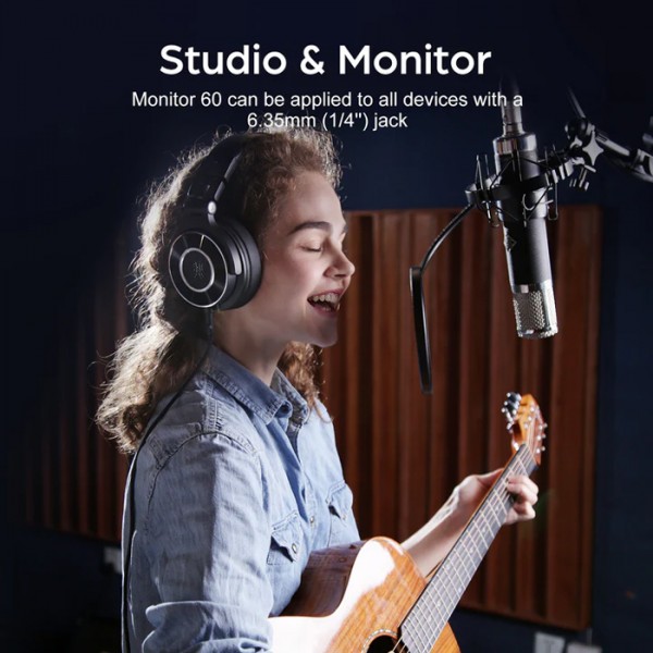 ONEODIO headset Monitor 60, 6.35mm & 3.5mm σύνδεση, Hi-Res, 50mm, μαύρο - Σύγκριση Προϊόντων