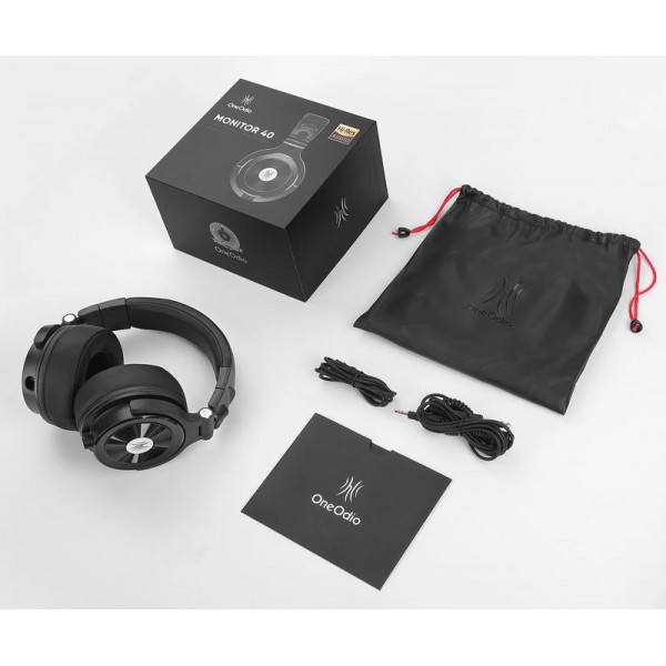ONEODIO headset Monitor 40, 6.35mm & 3.5mm σύνδεση, Hi-Res, 50mm, μαύρο