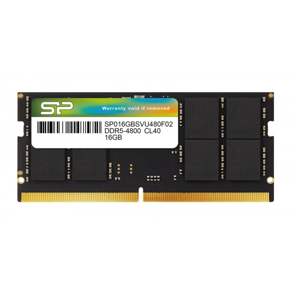 SILICON POWER μνήμη DDR5 SODIMM SP016GBSVU480F02, 16GB, 4800MHz, CL40 - Silicon Power