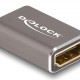 DELOCK αντάπτορας HDMI 60078 με Ethernet, 8K/60Hz, μεταλλικός, γκρι