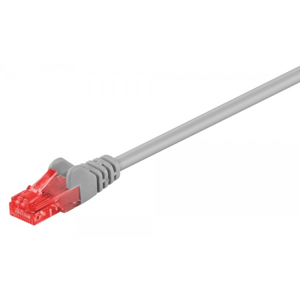 GOOBAY καλώδιο δικτύου 68444, CAT 6 U/UTP, CCA, 10m, γκρι - GOOBAY