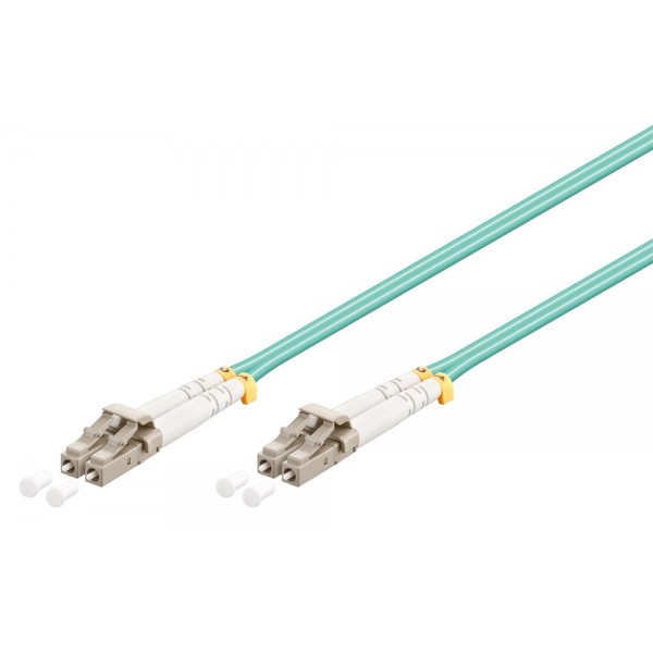 GOOBAY καλώδιο οπτικής ίνας LC-UPC 95752, Multimode OM3, 3m, τιρκουάζ - GOOBAY