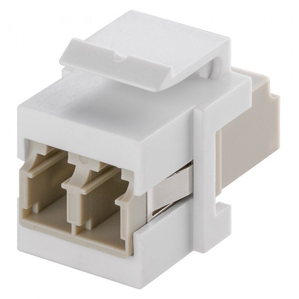 GOOBAY Keystone module οπτικής ίνας 80000, 2x LC-Duplex, λευκό - Νέα & Ref PC