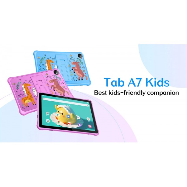 Tablette éducative Blackview Tab A7 Kids - Écran 10,1, 3 Go RAM, 64 Go ROM, Contrôle Parental | Bleu