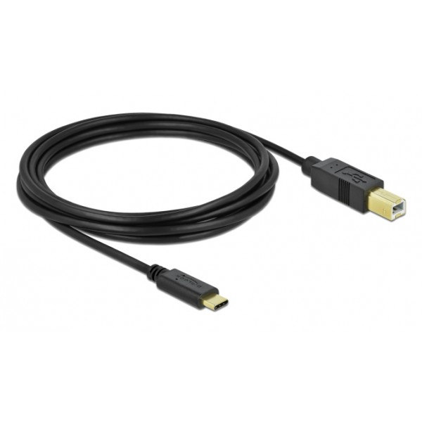 DELOCK καλώδιο USB-C σε USB Type B 83666, 480Mbps, 3m, μαύρο - USB-C (Type-C)