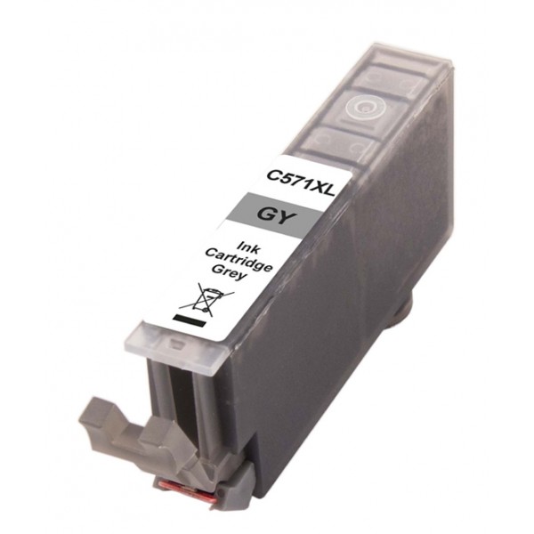 Συμβατό Inkjet για Canon, 571 XL, 12.2ml, γκρι - ink Canon