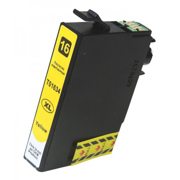 Συμβατό Inkjet για Epson, T1634, 11.6ml, κίτρινο - ink Epson