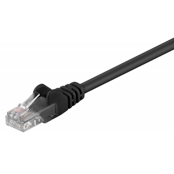 GΟOBAY καλώδιο δικτύου 68649, CAT 5e U/UTP, CCA, PVC, 3m, μαύρο - GOOBAY
