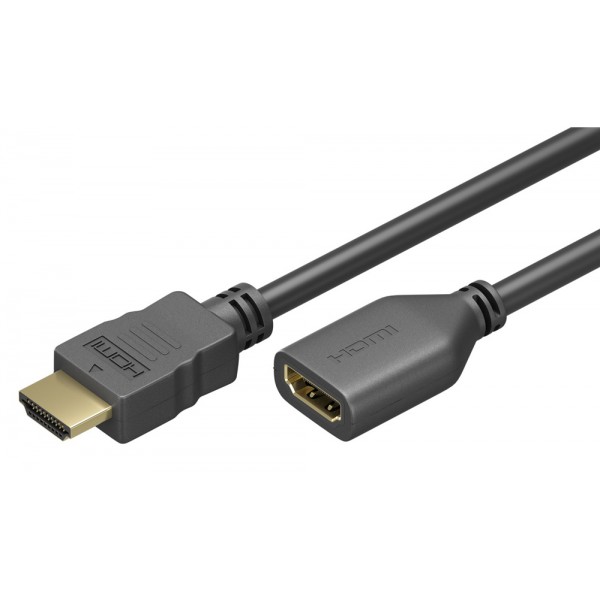 GOOBAY καλώδιο προέκτασης HDMI 61313 Ethernet, 4K/60Hz 18Gbps, 5m, μαύρο - GOOBAY