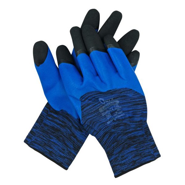 MOJE AUTO γάντια εργασίας 96-028, αντιολισθητικά, one size, μπλε-μαύρο - MOJE AUTO