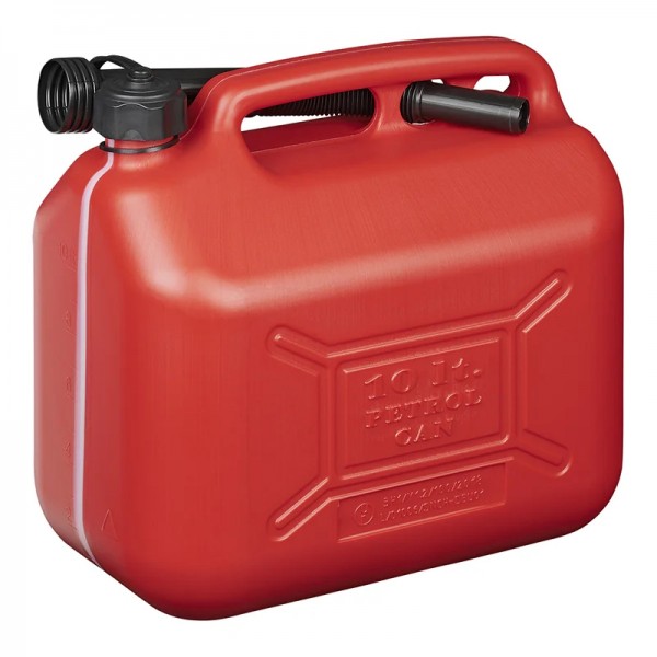 PROPLUS δοχείο καυσίμων 530040RE με σπιράλ, πλαστικό, 10lt, κόκκινο - Σπίτι & Gadgets