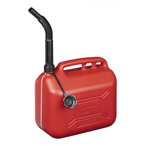 PROPLUS δοχείο καυσίμων 530040RE με σπιράλ, πλαστικό, 10lt, κόκκινο - Σπίτι & Gadgets
