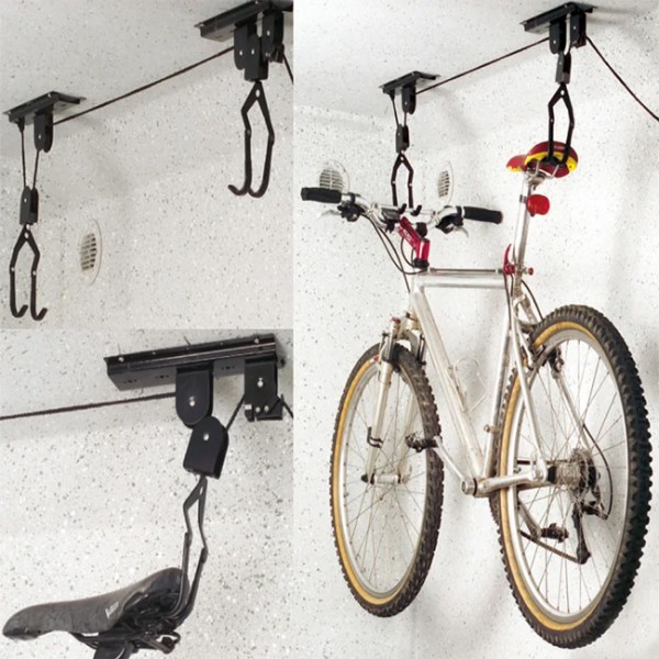 PROPLUS βάση οροφής/ανελκυστήρας 730915 για ποδήλατα, έως 20kg, μαύρο - Σπίτι & Gadgets
