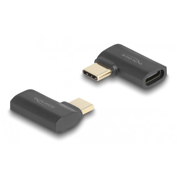 DELOCK αντάπτορας USB-C 60245, αρσενικό σε θηλυκό, 240W, 40Gbps, μαύρος - USB-C (Type-C)