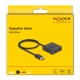 DELOCK DisplayPort switch 18906, 2 σε 1, bidirectional, 8K/30Hz, μαύρο
