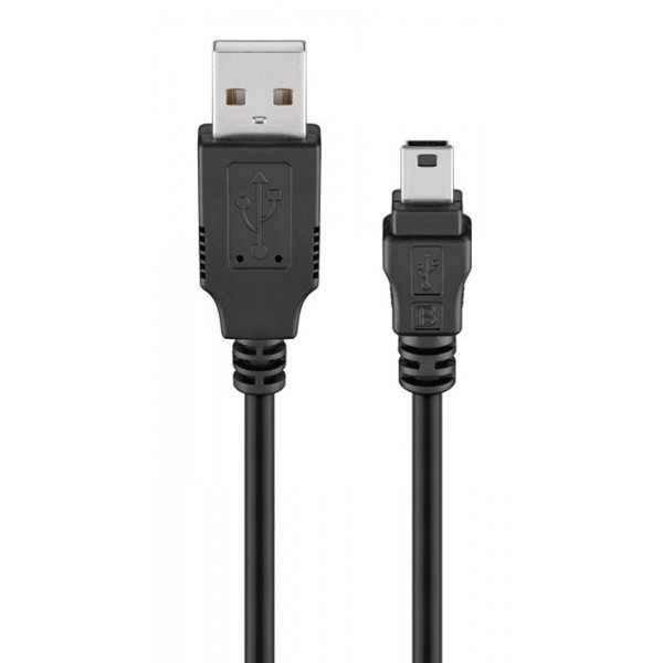 GOOBAY καλώδιο USB σε USB Mini 50767, 480Mbps, 1.8m, μαύρο - USB