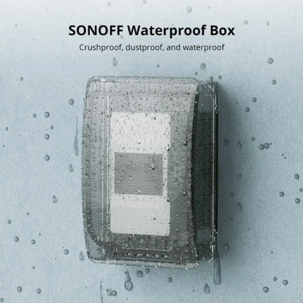 SONOFF θήκη για smart διακόπτες BOX-R2, αδιάβροχη, διάφανη - Ηλεκτρολογικός εξοπλισμός