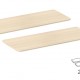 BRATECK επιφάνεια γραφείου TP12060R-2P, 120x60x1.8cm, μπεζ ξύλινη