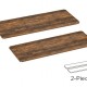 BRATECK επιφάνεια γραφείου TP12060R-2P, 120x60x1.8cm, καφέ ξύλινη